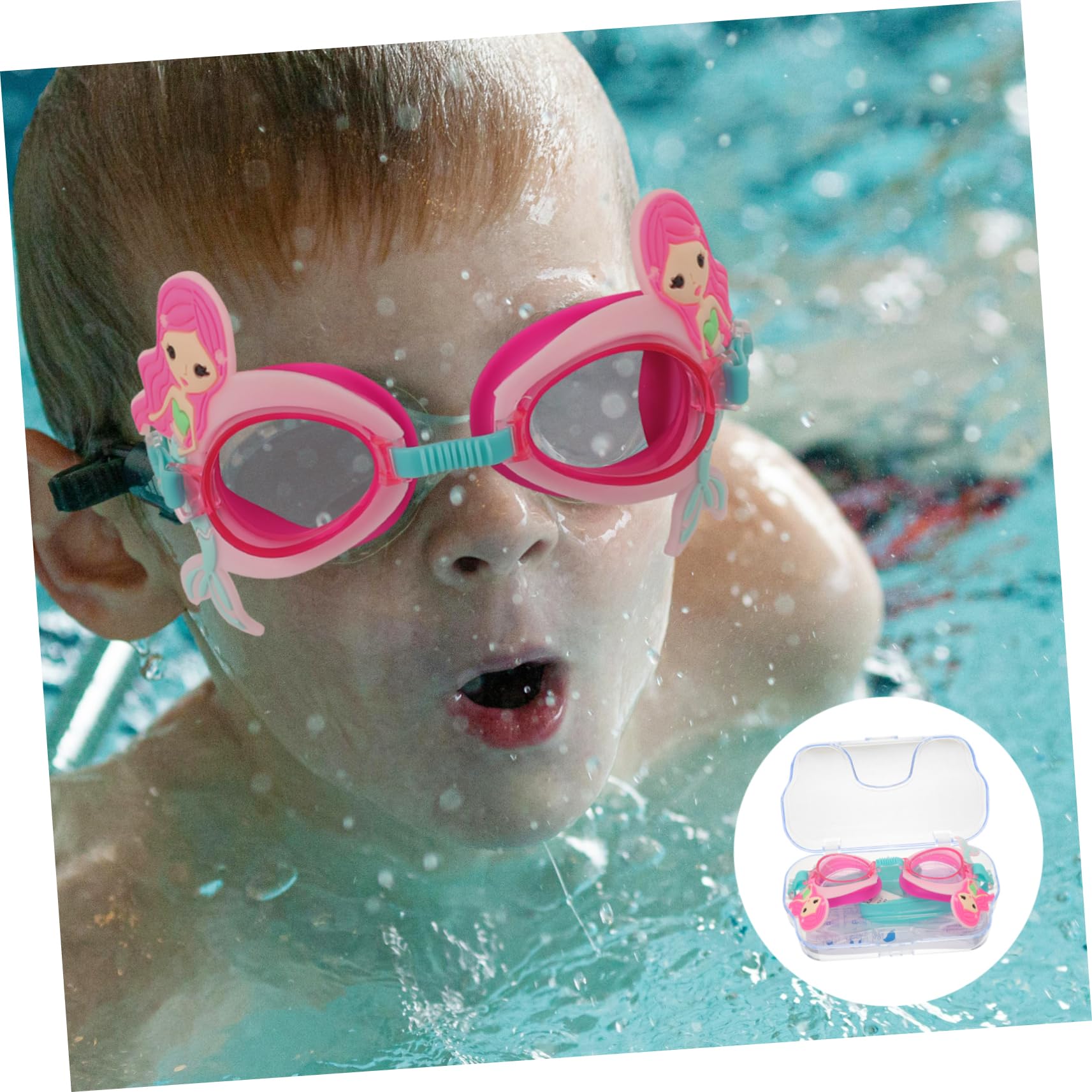 BESPORTBLE Lunettes De Natation Pour Enfants Lunettes Enfants Lunettes De Plongée Lunettes De Dessin Animé Lunettes De Natation Pour -petits Jolie Lunette De Natation Pc