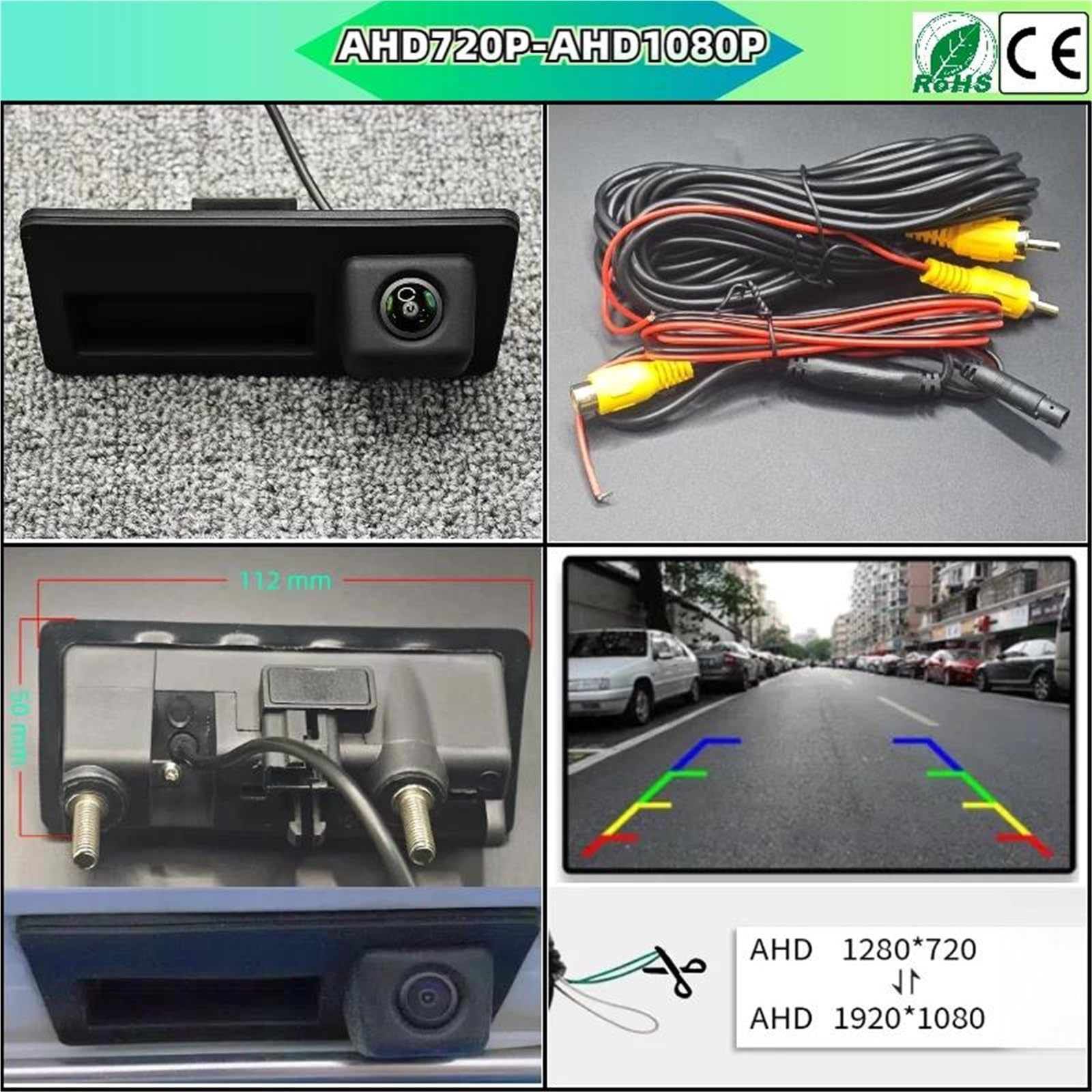 Cámara Marcha Atrás Coche para VW para Tiguan I 5N 2007 2008~2017