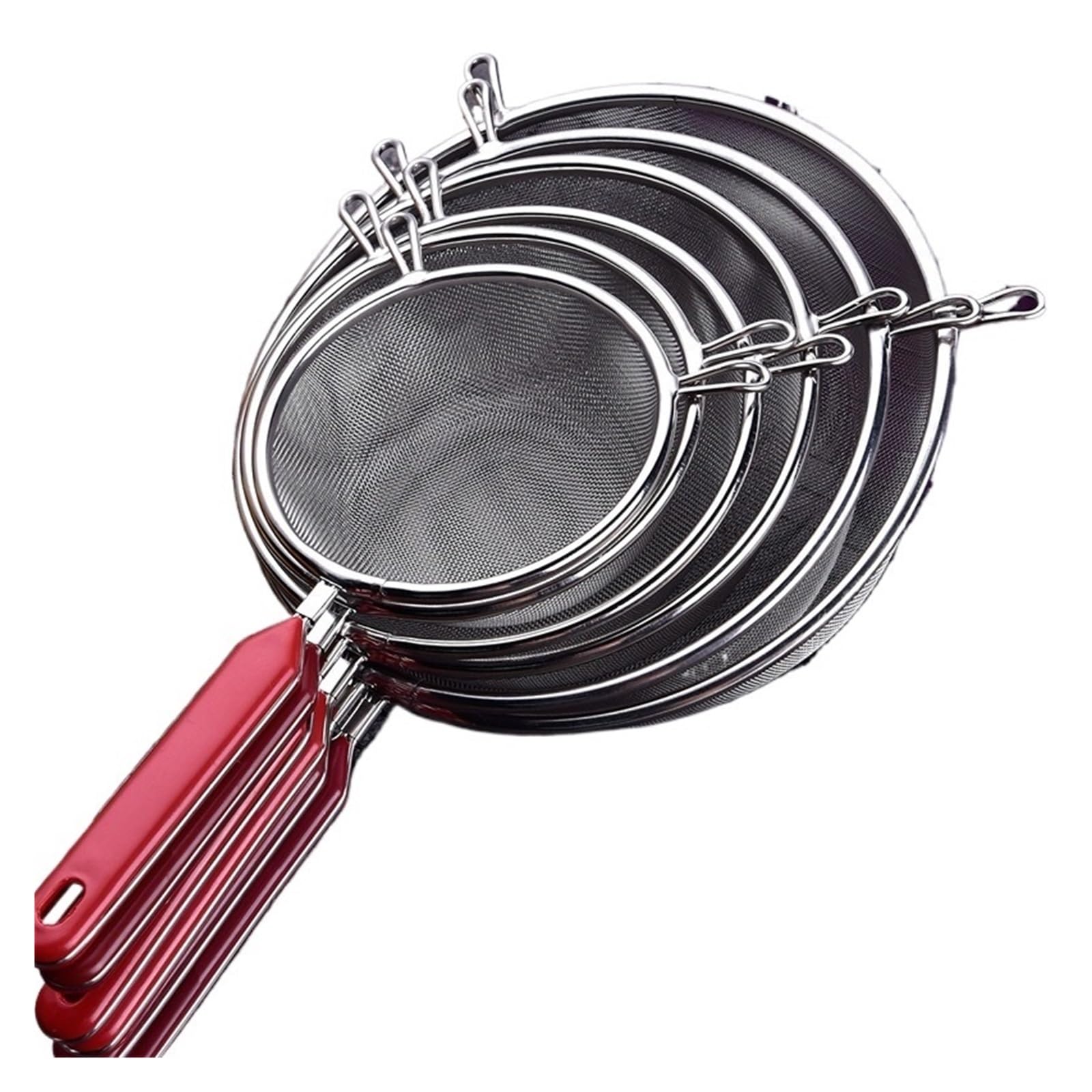 colador acero inoxidable 1 filtro de acero inoxidable for harina, tamiz, herramienta for pasta, máquina for hacer ramen y papas fritas, accesorios cocina(12cm)