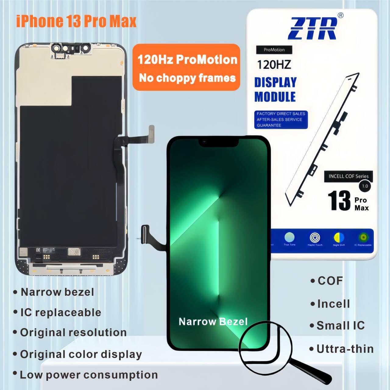 コンピュータ・IT iPhone13promax Replacement Display Touch Digitizer Assembly for iPhone 13