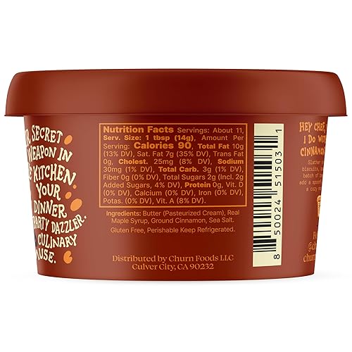 Miniatura 28 de Churn Mantequilla de ajo y chalota, mantequilla saborizada mezclada con mantequilla orgánica alimentada con hierba (5.5 onzas, paquete de 2) – Sin