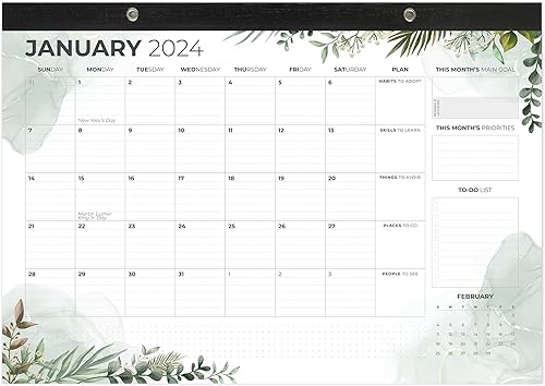 Clever Fox Calendario de escritorio (verdes)