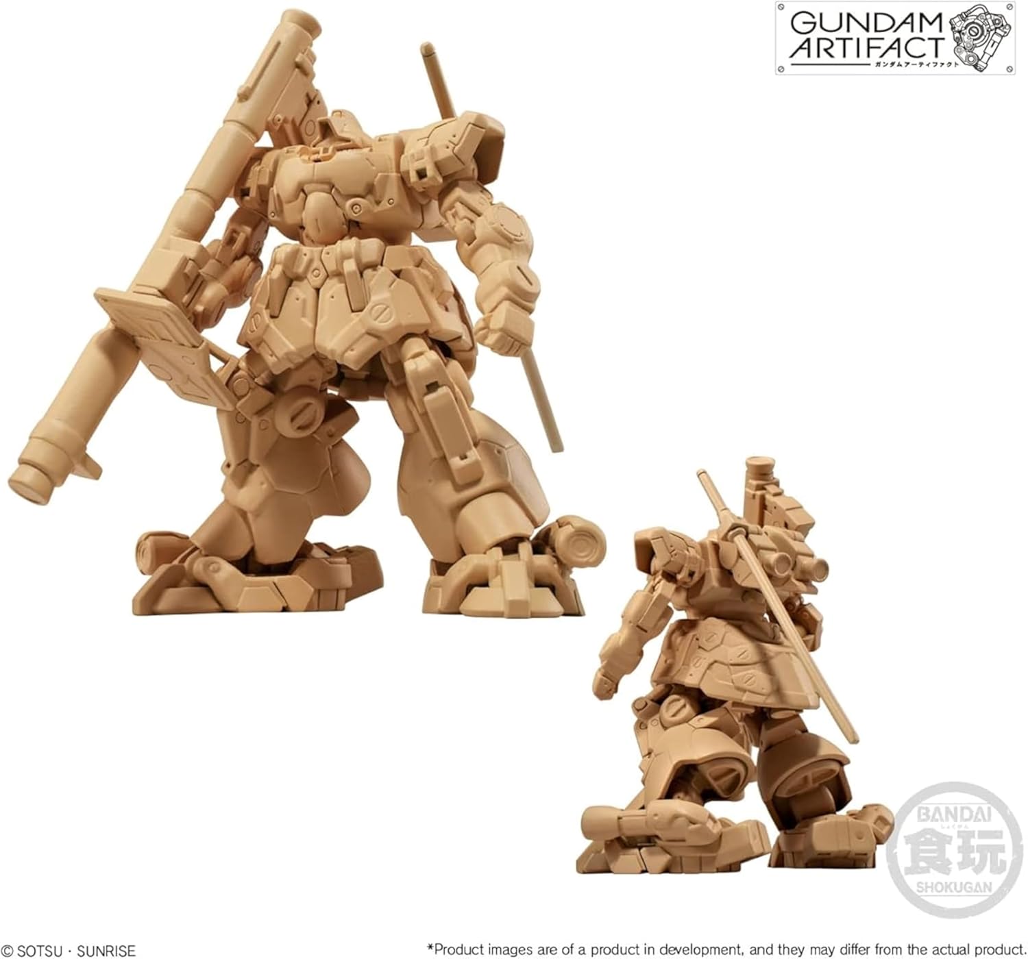 Assembled Dom Tropen model from front and back views