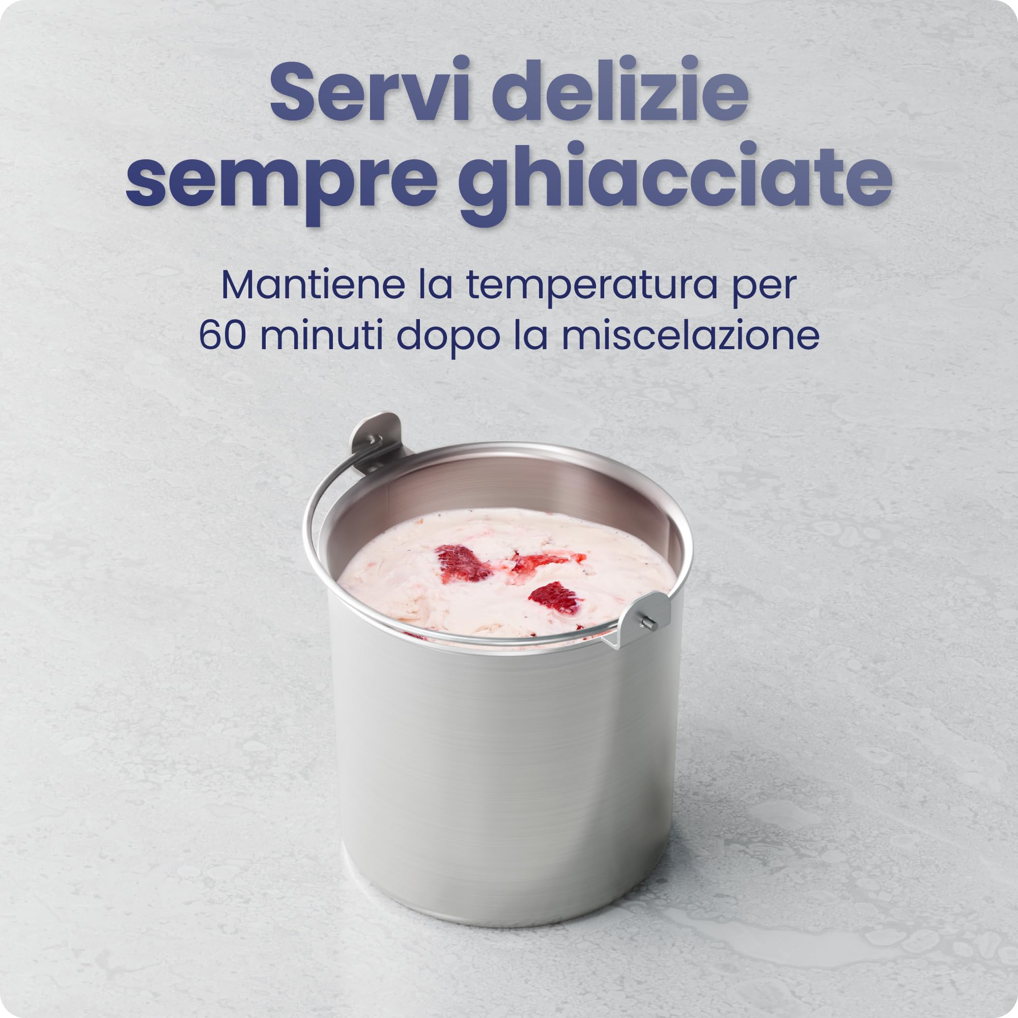 Iceman da Chefman Gelatiera, Niente Pre-congelamento, con Compressore Integrato, Per Gelato, Yogurt Gelato, Sorbetto, Gelato Italiano, Display Digitale e 3 Preimpostazioni