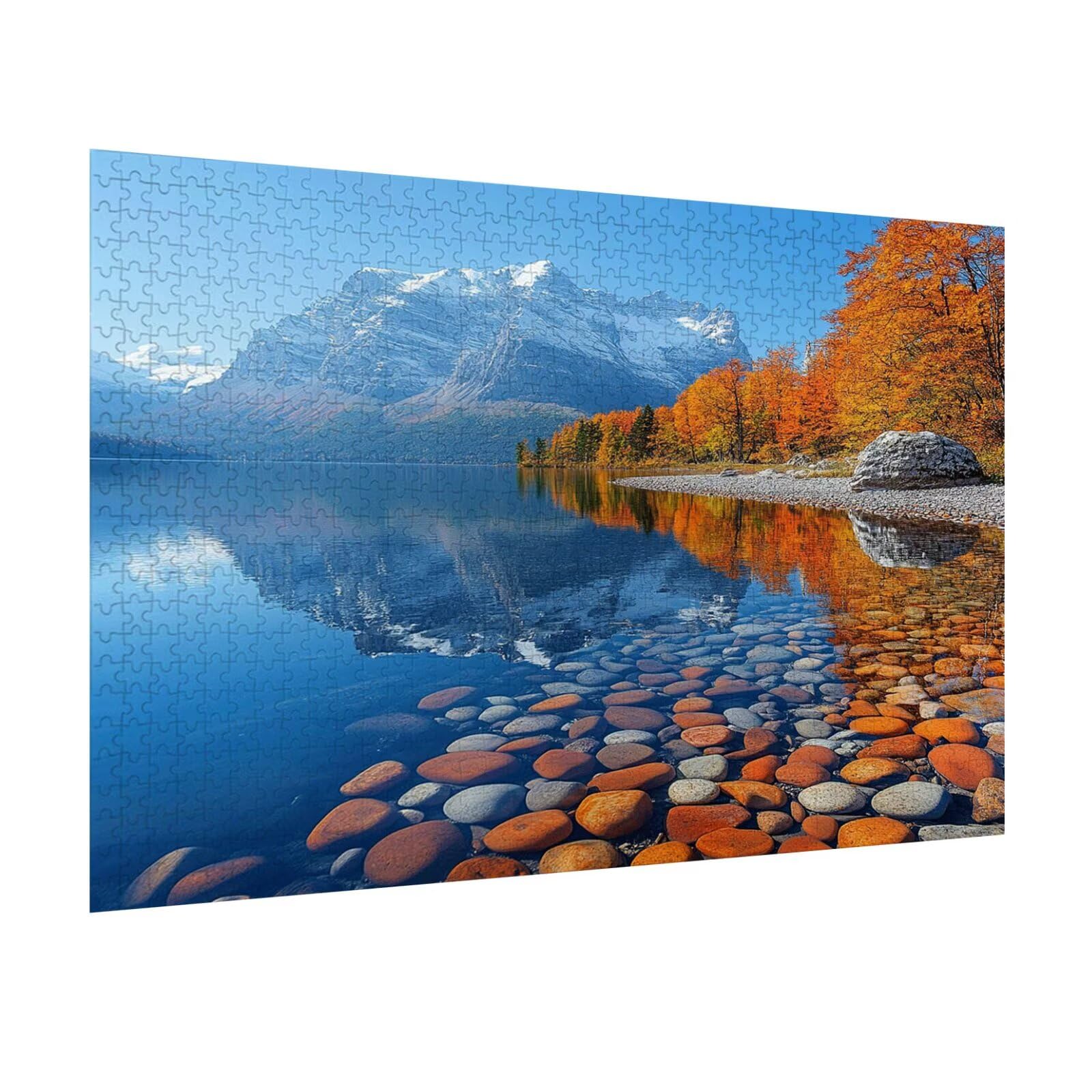 1500 sztuk puzzli dla dorosłych Snow Mountain Puzzle Games, n-853