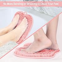 Vista 2 de BESKAR XL Esterilla grande para limpiar los pies en la ducha - Limpiador de pies para la ducha para eliminar callos y piel muerta, esterilla