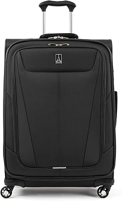 Travelpro Maxlite 5 Softside Expandable Luggage with 4 Spinner Wheels, Lightweight Suitcase, Men and Women, Black, Checke...