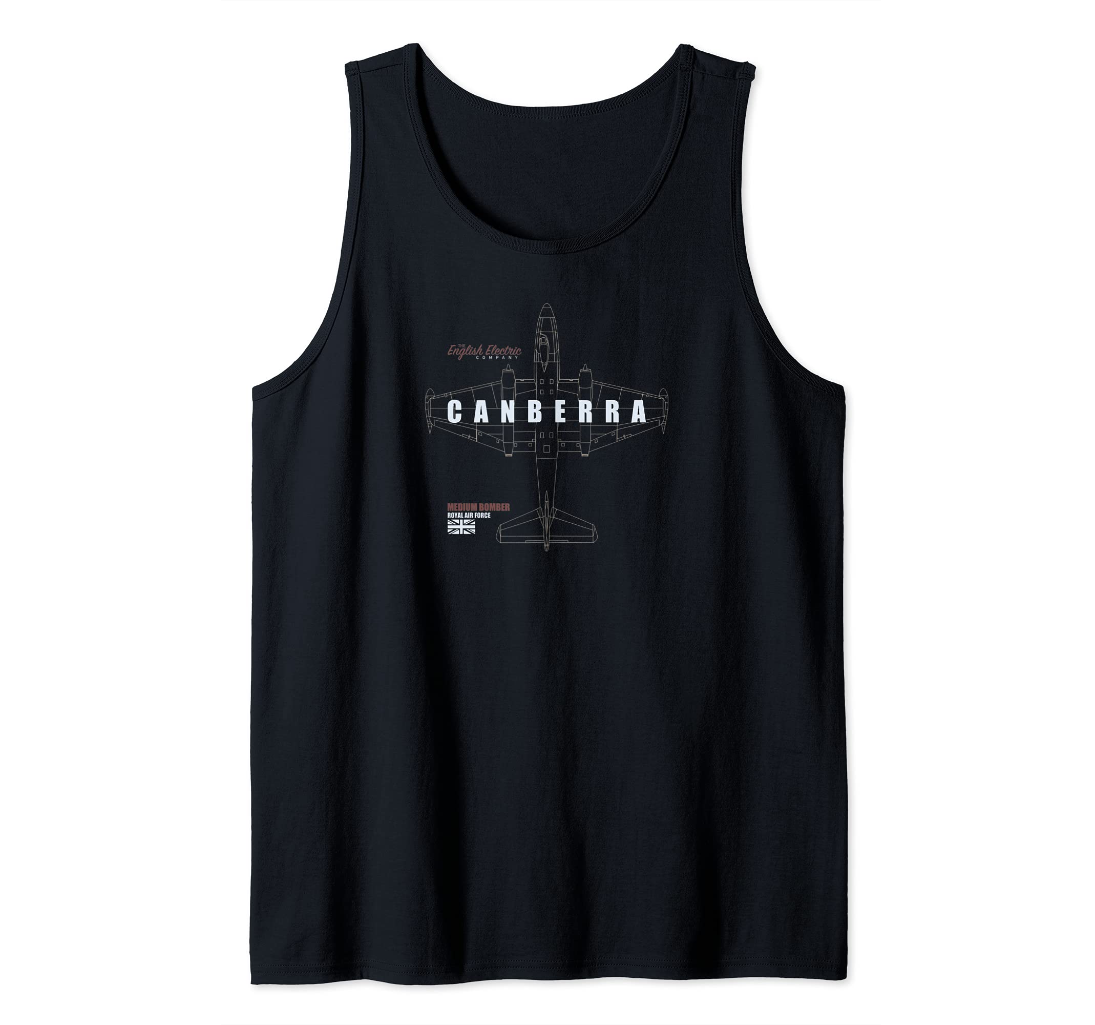 RAF Canberra Tank Top, Black, S