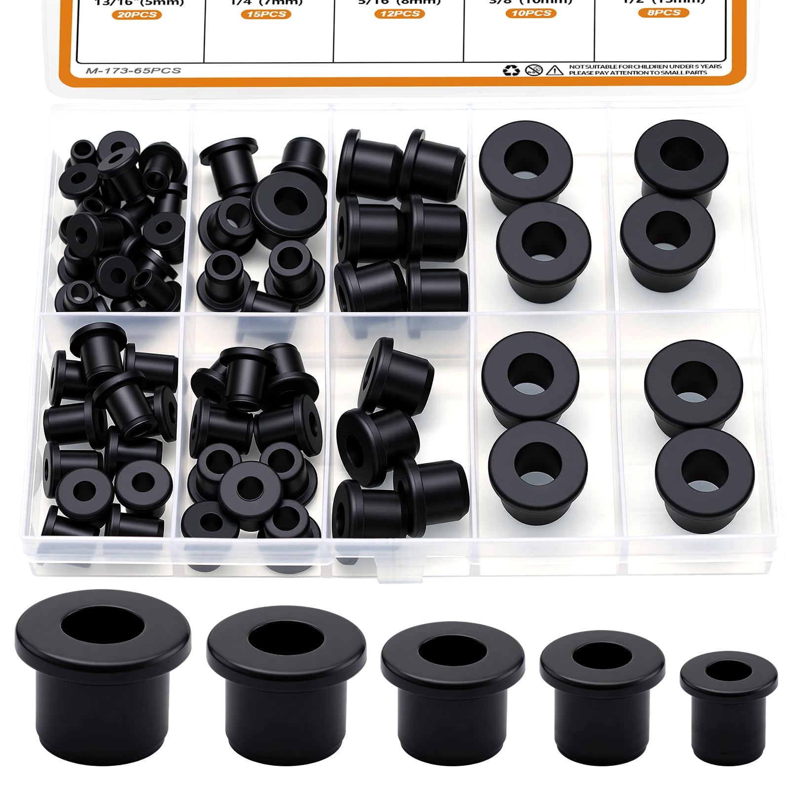 33Pcs Rubber Grommets Kit - Protect Cables & Wires -13 33Pcs Rubber Grommets Kit - Protect Cables & Wires -13