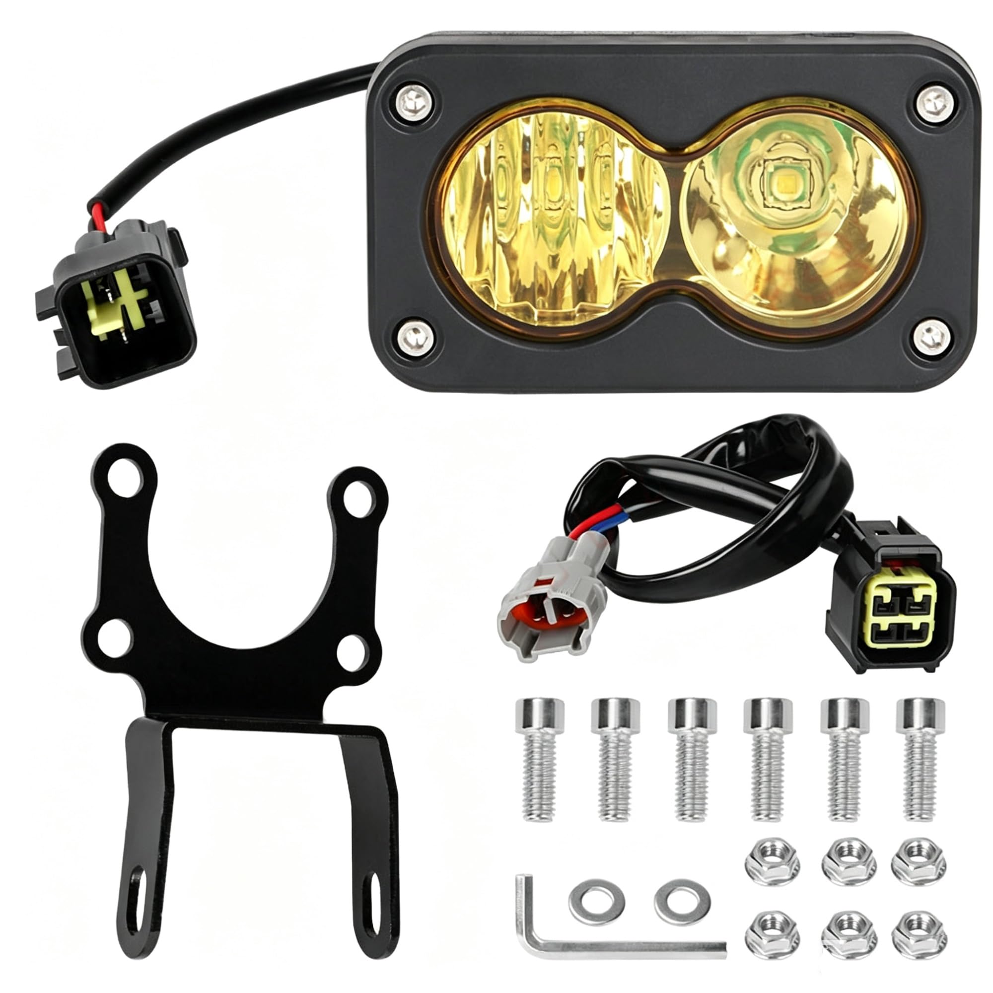 LED Fendinebbia Faro Principale 20 W Per SurRon Faro Moto | Faro Principale Spot Flood Per Kit Combinato 6000-6500K Per Luce Per Ape Per Segway