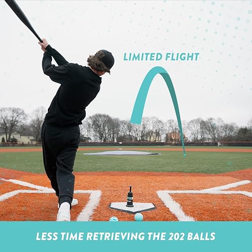 Miniatura 4 de Bandit Sports Camiseta de entrenamiento de béisbol Popper 202, camiseta de golpear para columpios perfectos, máquina de bateo para practicar golpear