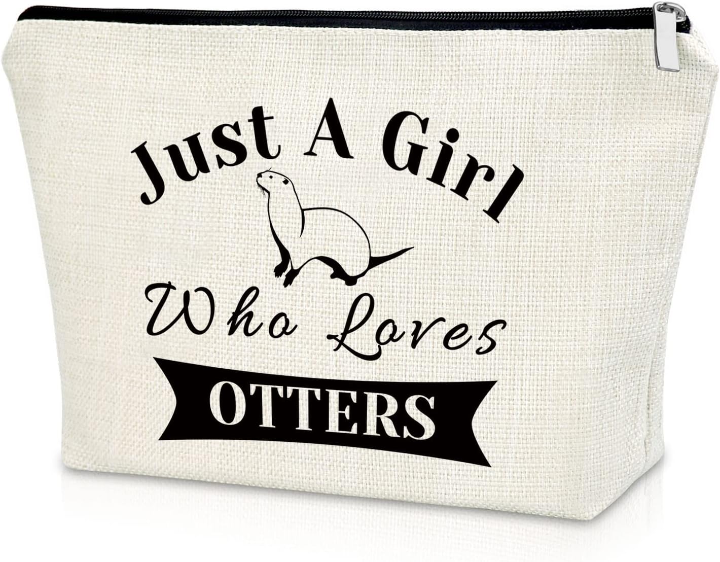 SazuwuOtter Gift for Girl Otter Lover Gift Makeup Bag Animal Lover Gift Sea Otter Gifts Birthday Gifts for Friend Female Cosmetic Bag Friendship Gifts Christmas Gifts for Her Cosmetic Travel Pouch