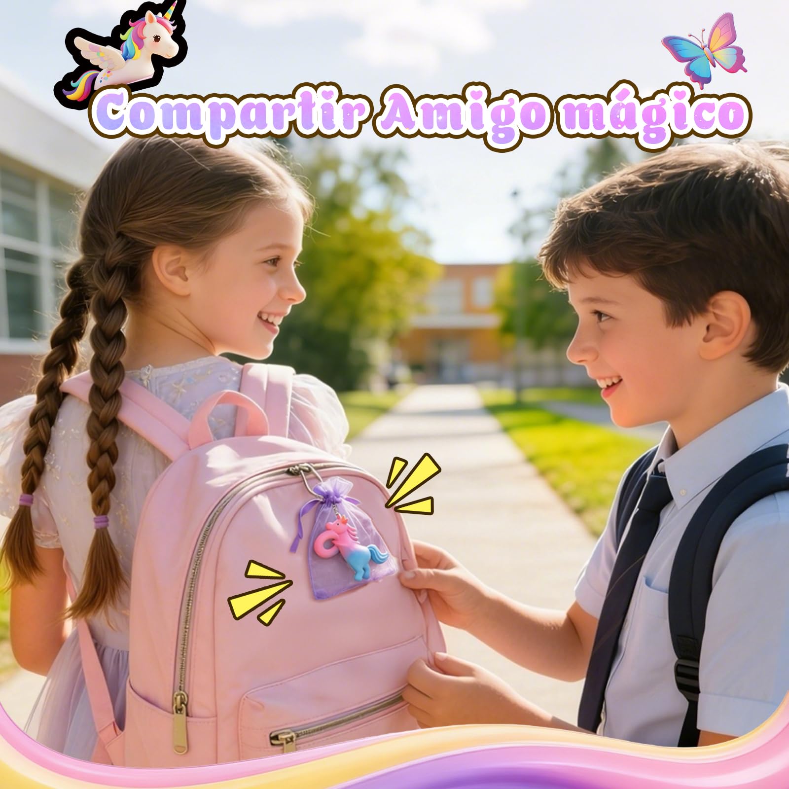 MOMUSE Huevo de Unicornio para Niños 6 PCS, Kit de Manualidades, Regalo Niñas 4 Años, Regalos de Pascua, Regalos para Fiestas de Cumpleaños Niñas Niños 3 4 5 6 7 8 Años