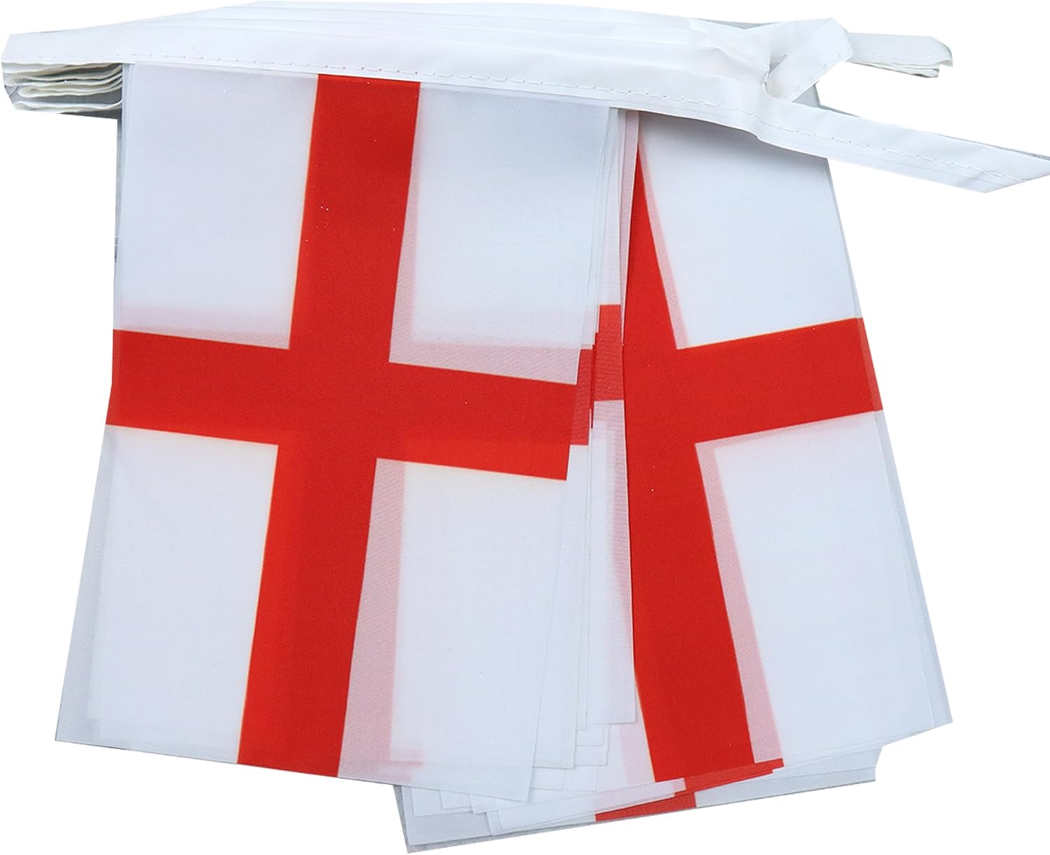 AZ FLAG England 12 Meters Bunting Flag 20 Flags 18'' x 12'' - English String Flags 30 x 45 cm