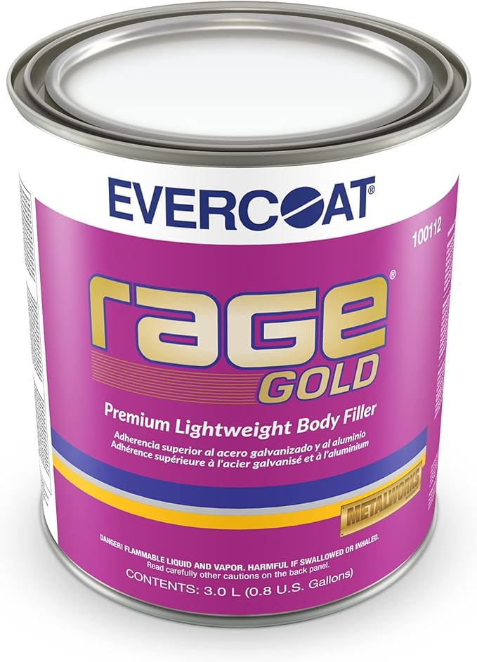 Evercoat Rage Gold Body Filler for Fiberglass, Aluminum & More Stain