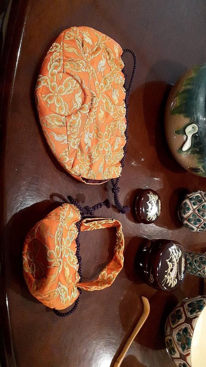 茶道具セット 茶道具セット 金属製 茶碗と茶入れと茶托 茶道具セット