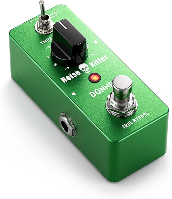 Donner Pedal de Puerta de Ruido, Pedal de Guitarra Noise Killer Efecto Supresor de Ruido 2 Modos para Guitarra Eléctrica y Bajo True Bypass