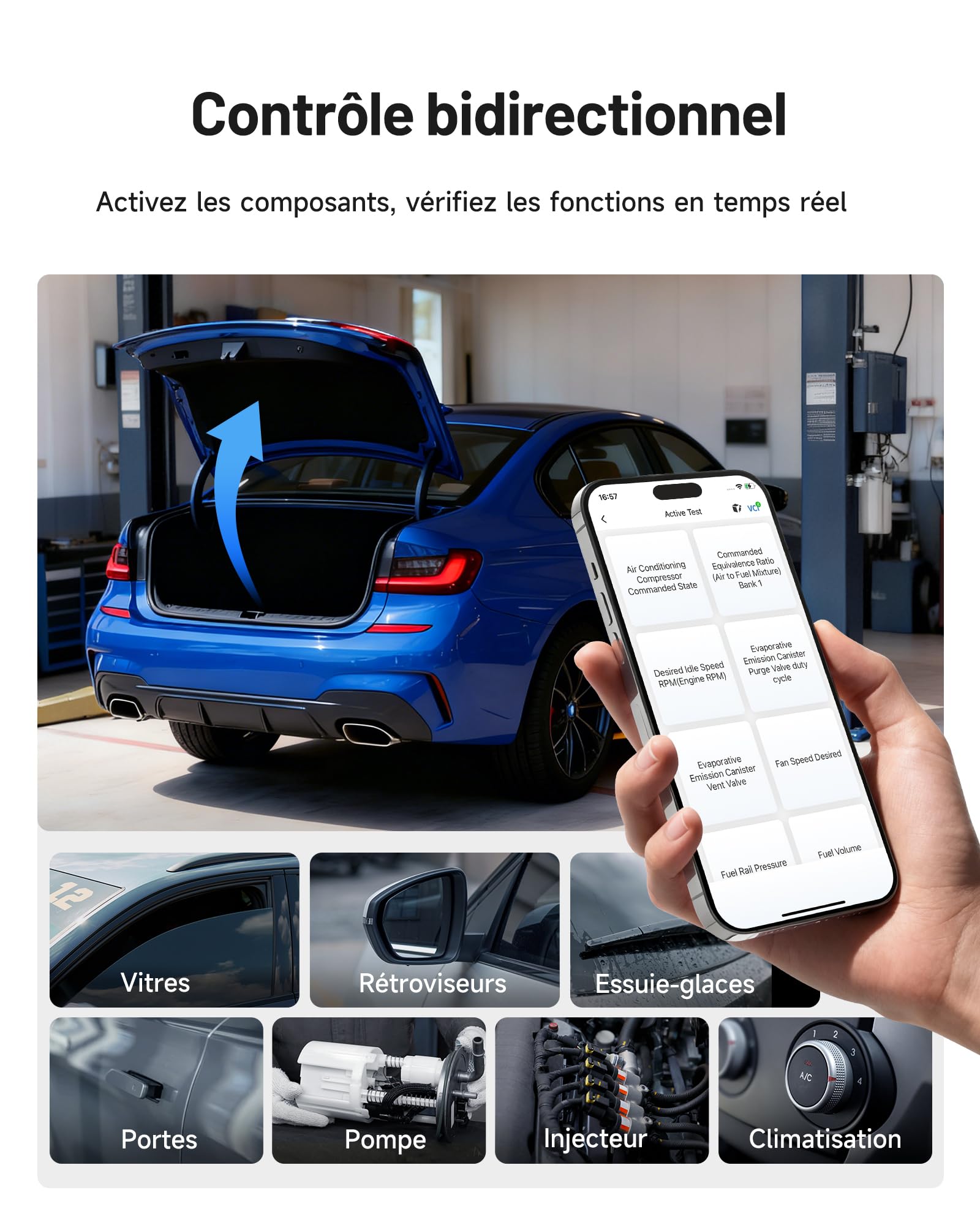 TOPDON TopScan Master Bluetooth Valise Diagnostic Auto pour iOS & Android