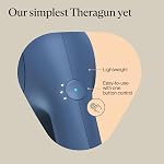 TheraGun Relief Quiet Deep Tissue Therapy Massage Gun - Bluetooth Enabled, Electric Percussion Massage Gun & Personal Massager for Pain in The Neck, Back, Leg, Shoulder and Foot (Navy)