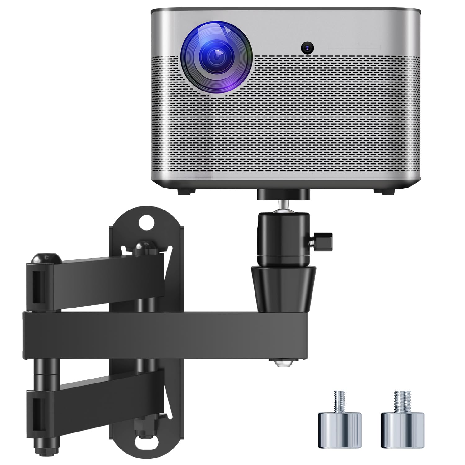 suptek Foldable Projector Wall Mount Universal Adjustable Wall Projector Mount 1/4" Screw Size MA1330YT