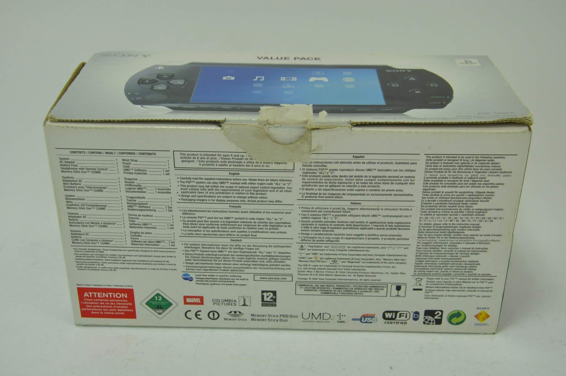 Console PSP noir