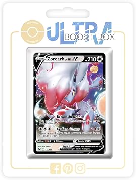 Zoroark de Hisui V Hisuian Zoroark V 146/196 - Ultraboost X Ep e et Bouclier 11 Origine Perdue - Box of 10 Pokemon French Cards