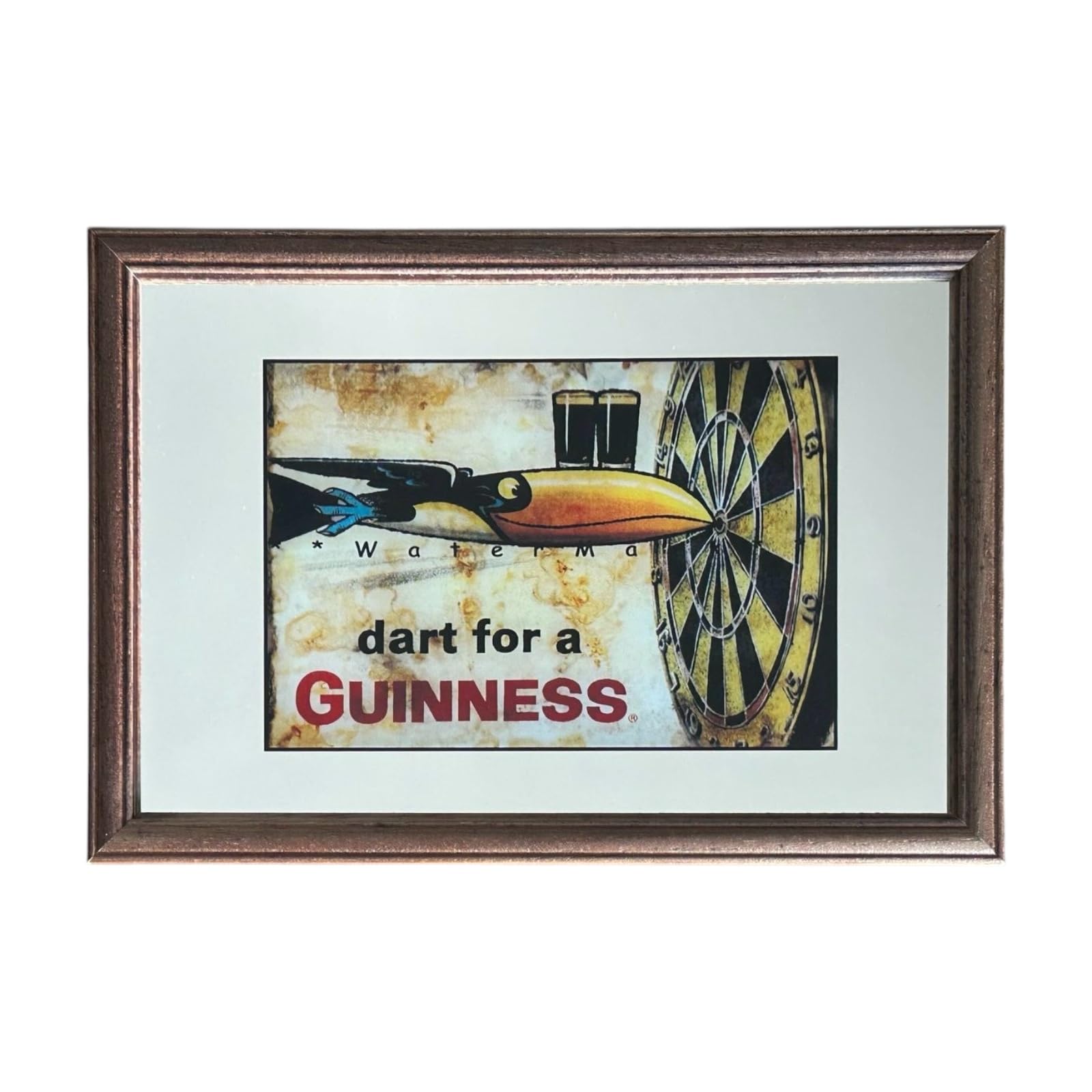 Laurie's Pub and Bar Accessories | Darts For A Guinness Small Mirror