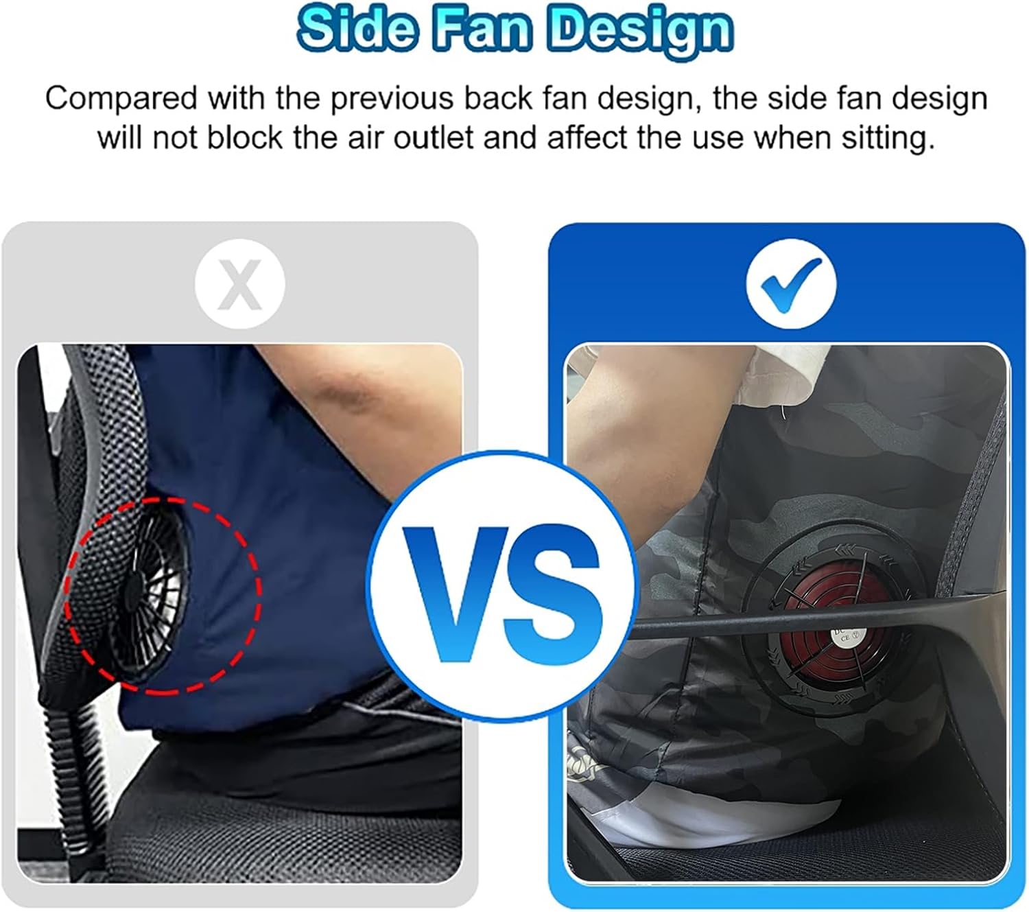 Cooling Vest with 20000mAh Battery Pack, Air conditioner Clothes with Two Fans, 12V Cooling Jacket for Working Outdoor - Image 7