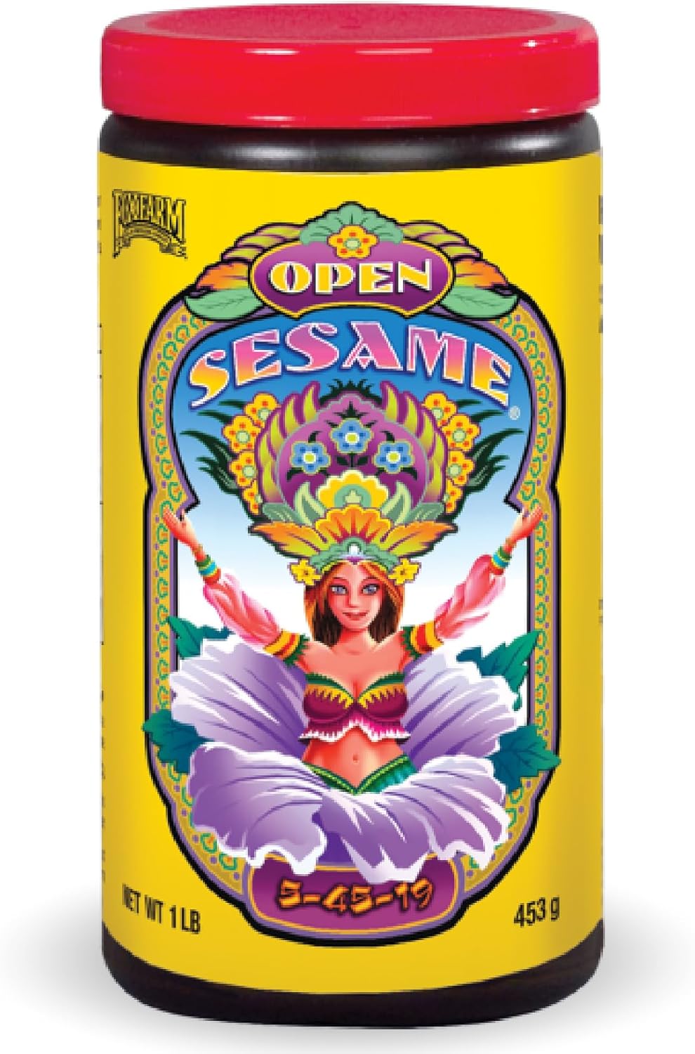 FoxFarm Open Sesame Water Soluble Fertilizer for Early Stage Flowering - Easy to Mix, High Phosphorus Fertilizer 5-45-19 Formula - Supports Bud Development, Ideal for Hydroponic & Soil Gardening -1 lb