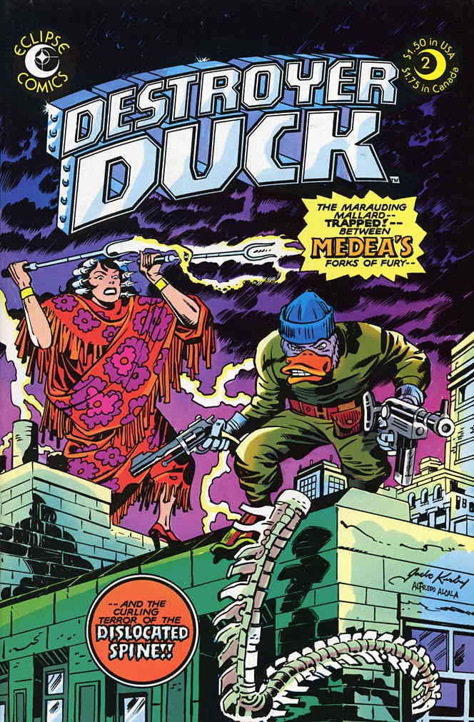 Amazon.com: Destroyer Duck #2 FN ; Eclipse comic book | Jack Kirby