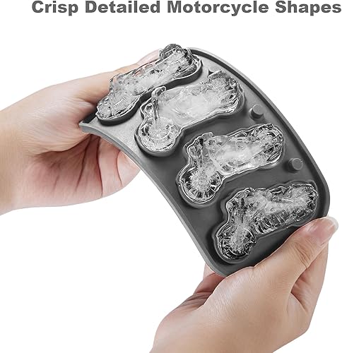 Miniatura 10 de Nax Caki Bandeja de cubitos de hielo de golf 3D, molde grande de silicona para whisky con embudo para cócteles, bourbon, brandy, regalos de whisky