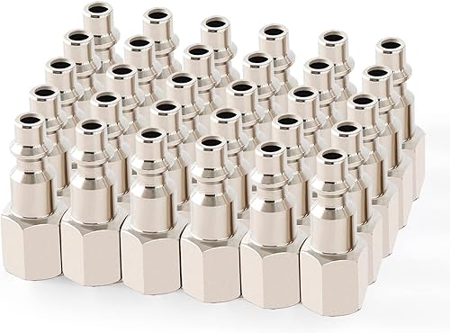 Miniatura 1 de ChillWaves Enchufe de aire industrial, enchufes neumáticos hembra NPT de 14", accesorios para compresores de aire (paquete de 15)