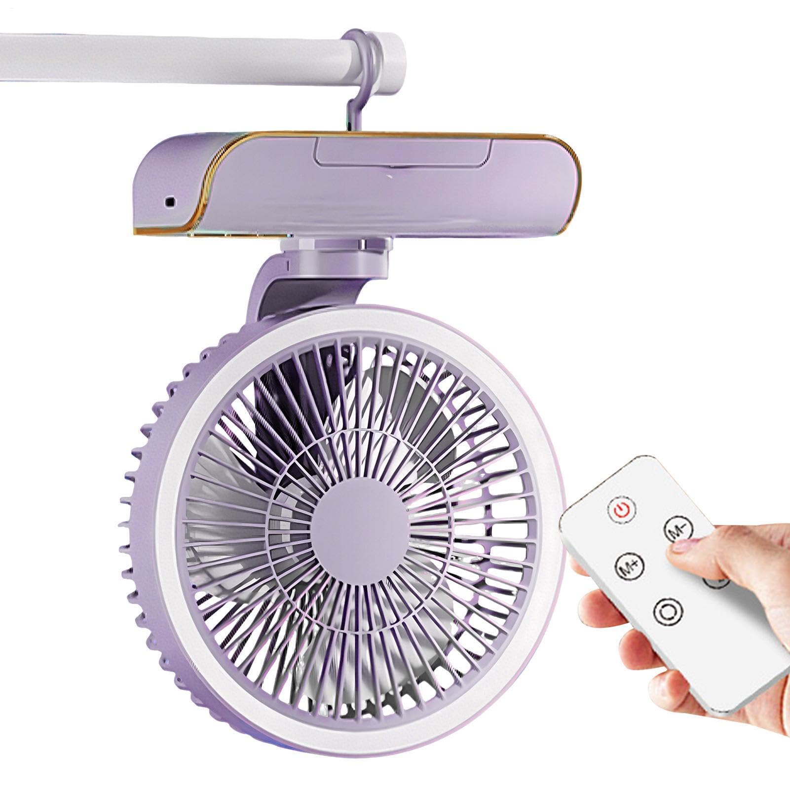 Genérico Ventilatore circolatore d'aria da scrivania, ricarica USB, multifunzione, potente, per ufficio, campeggio, viaggi, soggiorno, casa e camera da