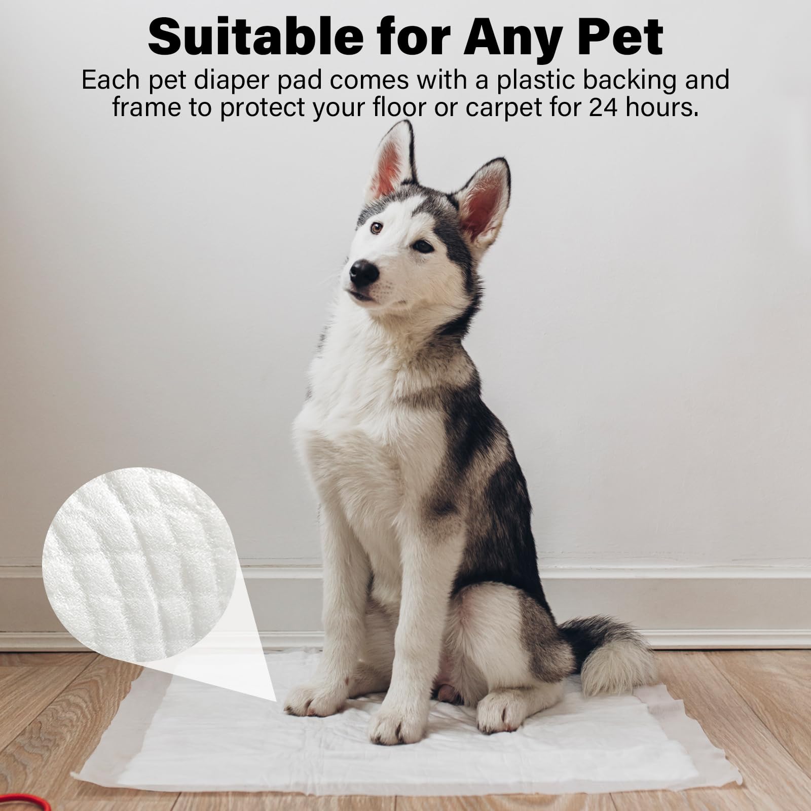 Basics - Almohadillas para orina para perros y cachorros con diseño de 4 capas a prueba de fugas y de secado rápido para entrenamiento de orinal, almohadillas cambiadoras desechables ultra