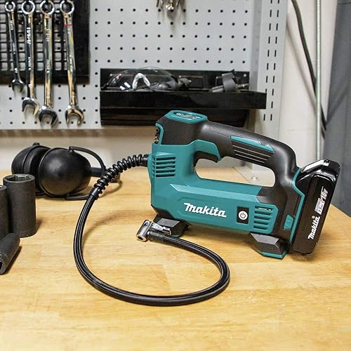 Miniatura 6 de Makita DMP180SYX Kit de inflador inalámbrico de iones de litio LXT® 18V (1.5Ah) verde azulado,verde (camo green),https://www.amazon.com/dp/undefined