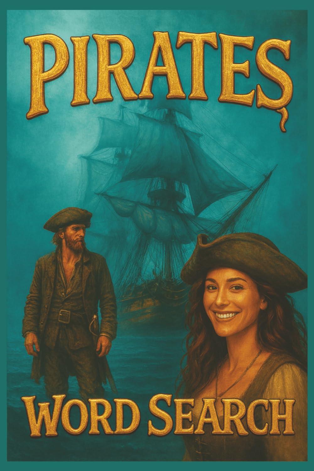 Pirates on the High Seas Word Search: 55 Themed Puzzles Filled with Treasure, Ships, Sea Creatures & More