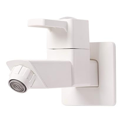 Pearl Edge BIB Cock with Flange (Ivory)