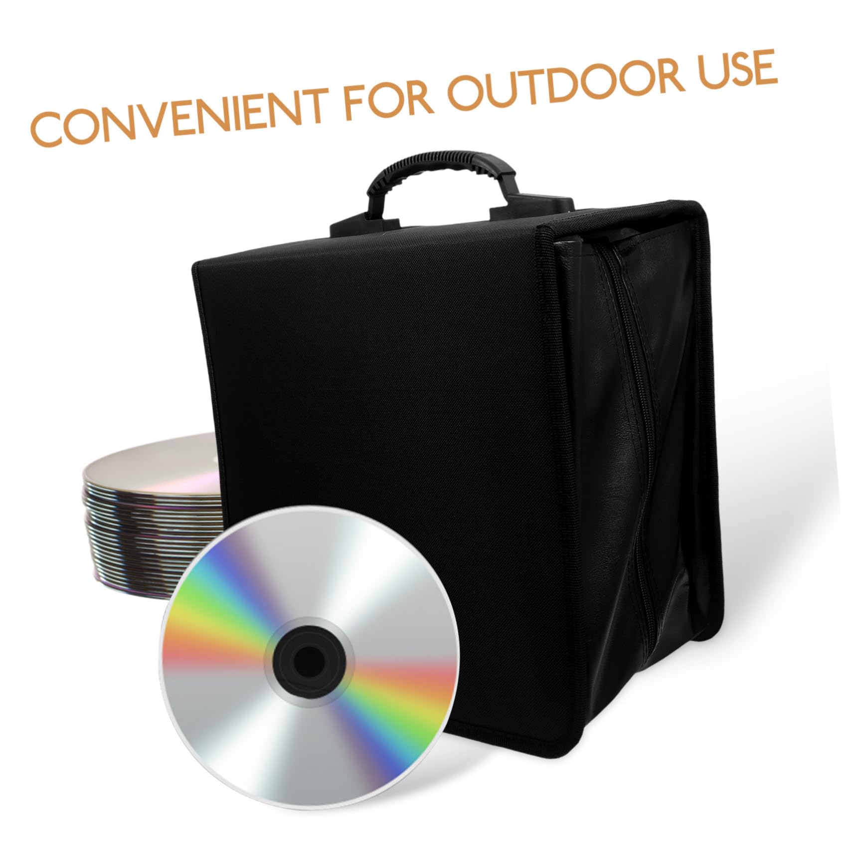 Cabilock Libretto Di Archiviazione Cd 500 Raccoglitore Cd Custodia Dvd Portafoglio Borsa Protettiva Per Auto