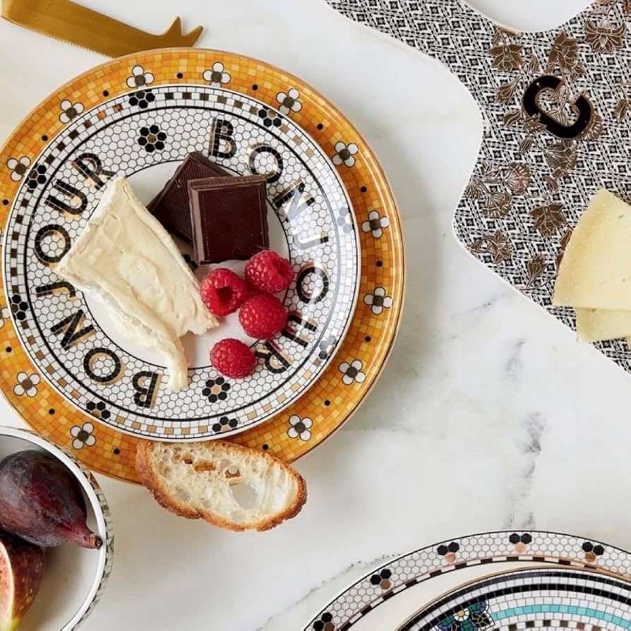 Anthropologie★ビストロタイル★ロングプレート　トレイ Amazon.co.jp: Anthropologie Bistro Tile Bread Plate, 1 Piece