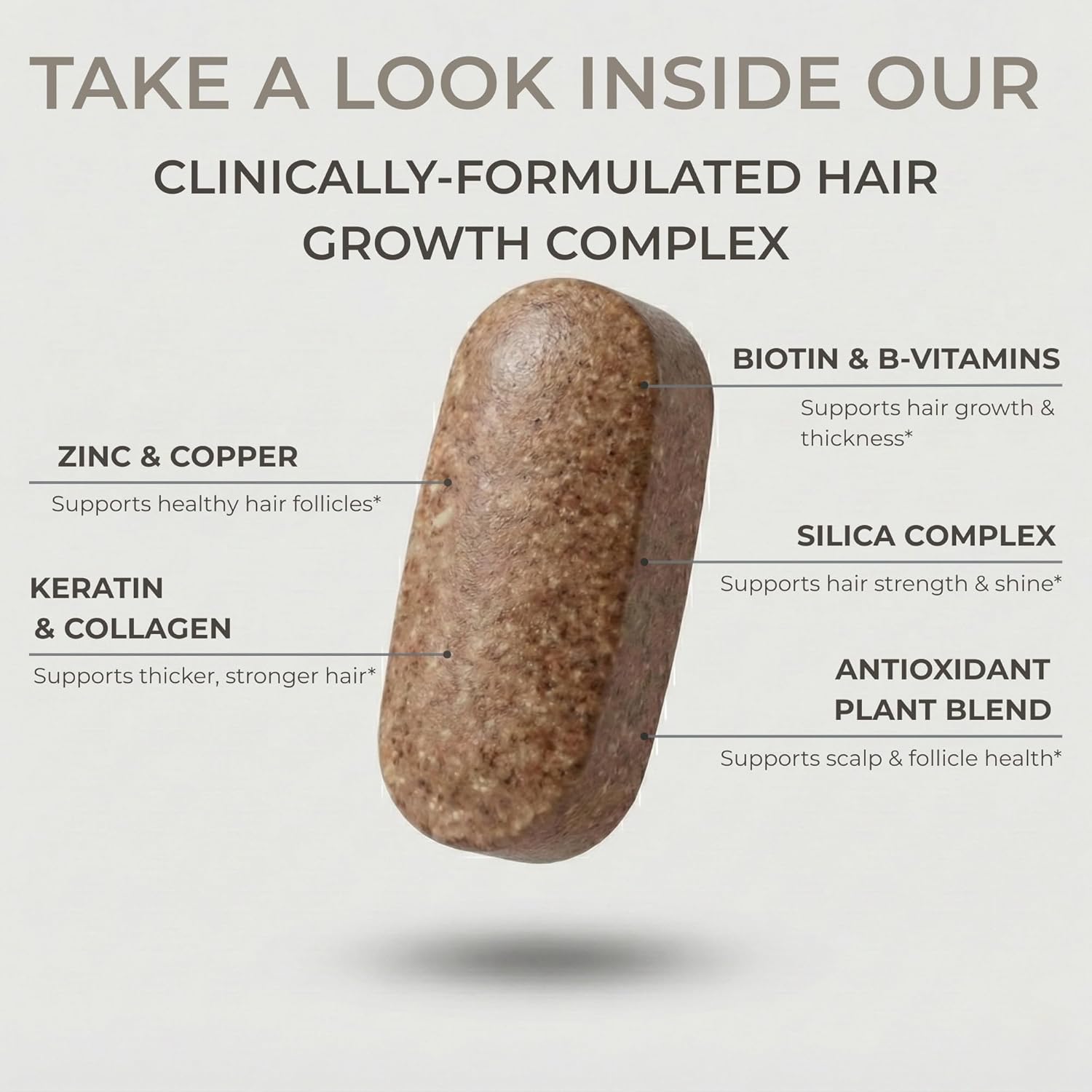 Hair Growth Supplement for Women – Biotin, Collagen & MSM for Thicker, Fuller Hair – Supports Stronger Strands, Healthy Scalp & DHT Balance – Non-GMO, Made in USA, GMP Certified