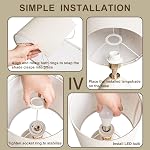 Dawnwake Table Lamps Set of 2 for Bedroom, Bedside Lamps for Night Stands Living Room, Desk Nightstand Lamp Dimmable, Modern Linen Ceramic Lamps (Coffee)