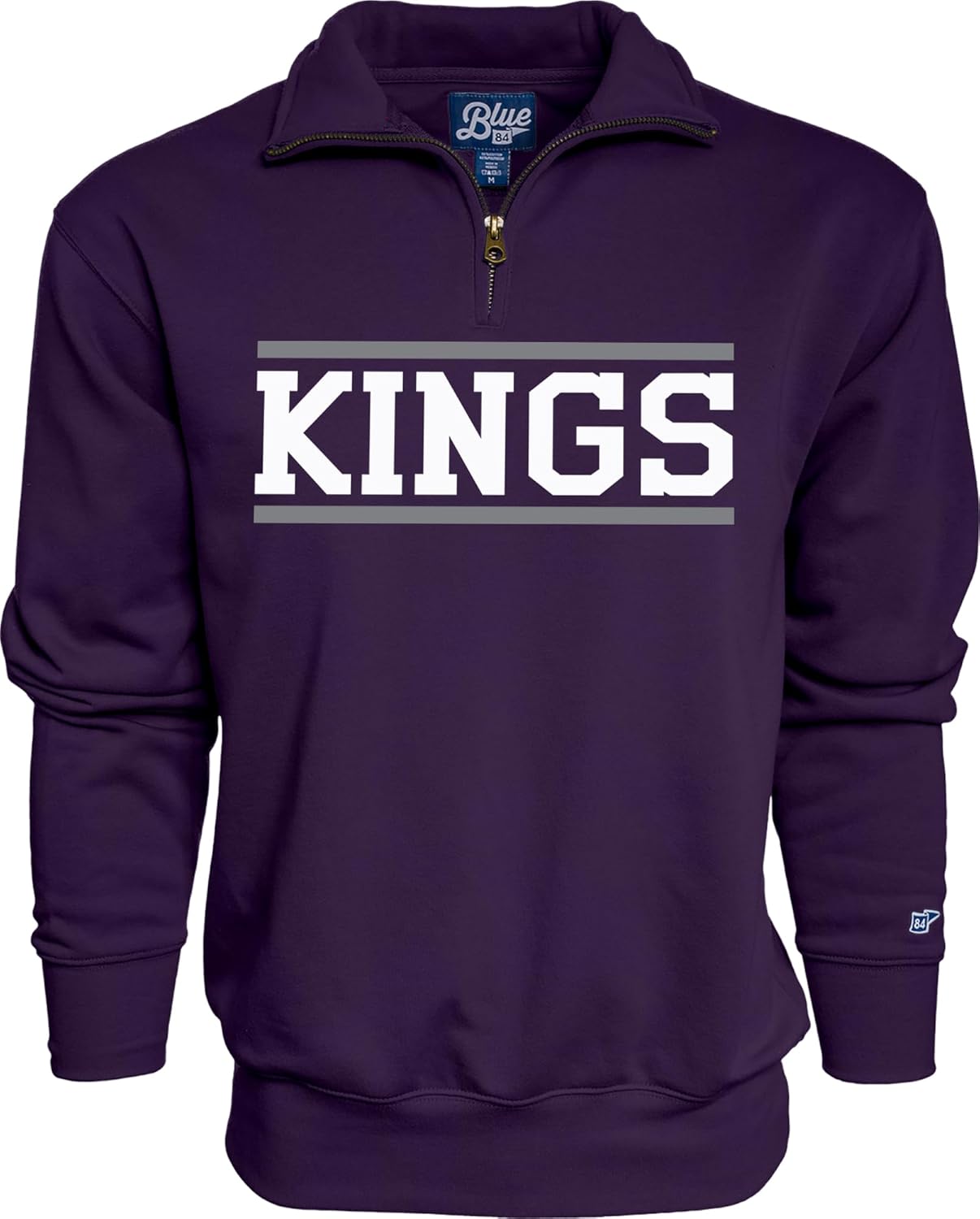 Blue 84 NBA unisex-adult Nba Officially Licensed Quarter Zip Sweatshirt Team Color