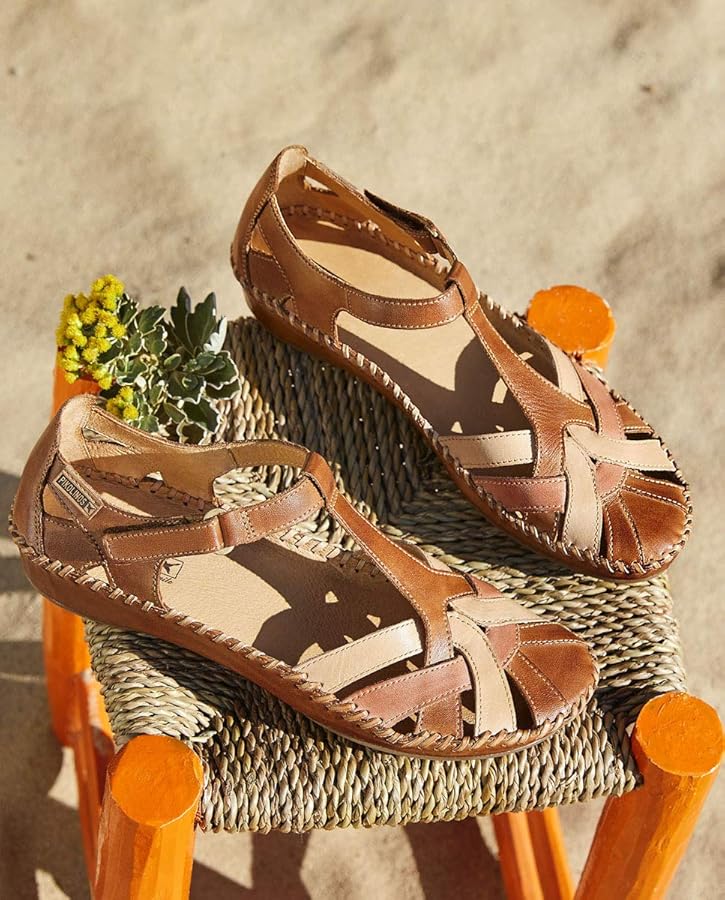 Pikolinos Womens Puerto Vallarta 655-0732C5 Leather Brandy-BL