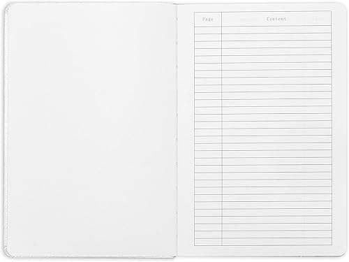 Miniatura 7 de Minimalism Art, Cuaderno de tapa dura premium, tamaño mediano, A5 de 5.8 x 8.3 pulgadas, 186 páginas numeradas, bolsillo reforzado, marcapáginas de