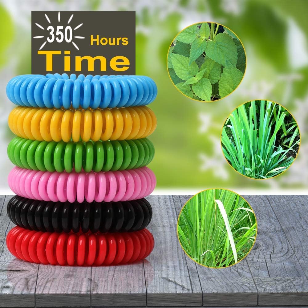 Radiant Kids Safe Reusable Mosquito Repellent Band, Anti Mosquito Wristband/Bracelet for Outdoor & Indoor Protection for Babies/Kids/Boys/Girls (Pack of 10)