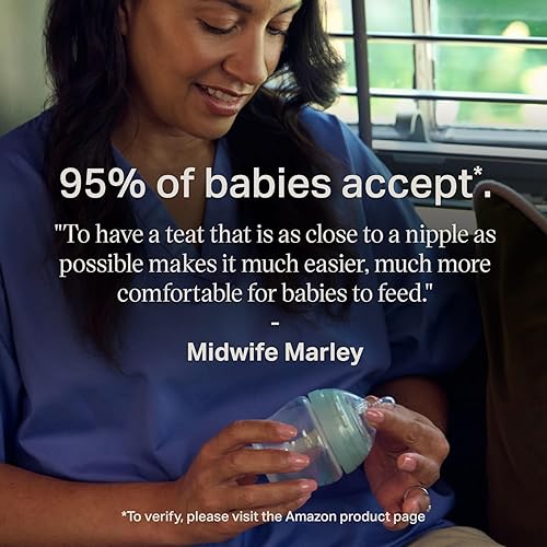 Miniatura 7 de Tommee Tippee Biberones avanzados anticólicos con pezón de flujo lento y medio, 5 onzas, 0.0 ft+, autoferilizante, esenciales para la alimentación