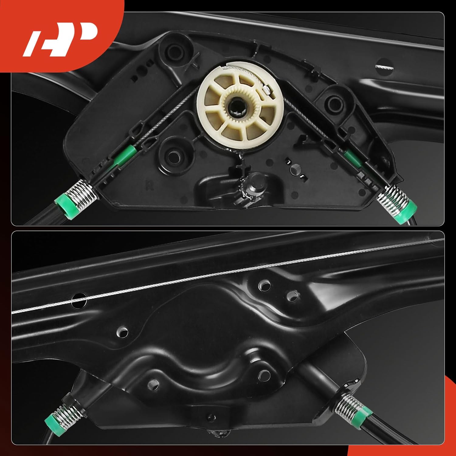 A-Premium Electric Power Window Regulator Without Motor Compatible with BMW X3 F25 Series 2013-2017 X4 F26 Series 2015-2018 Front Right Passenger Side