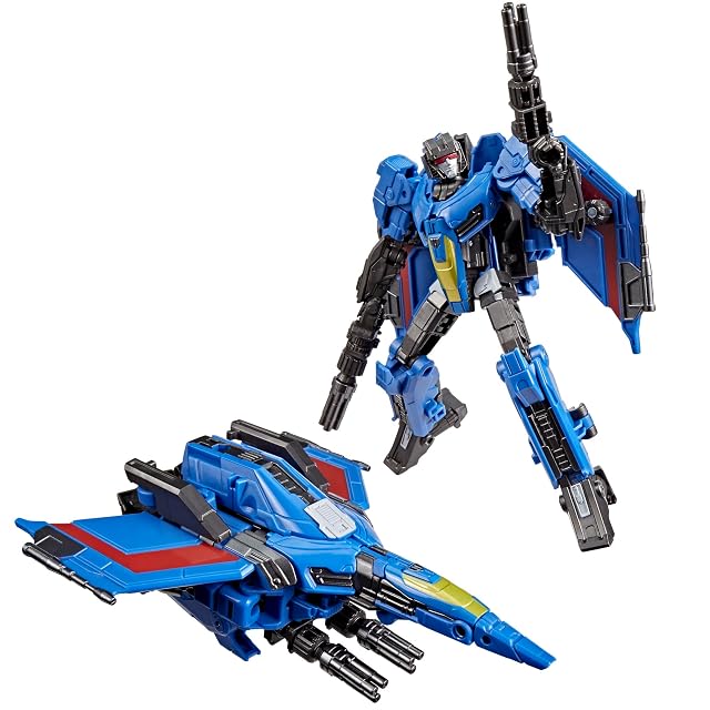 Transformers Studio Series, One, Thundercracker Clase de Lujo, Figura Convertible de 13 cm