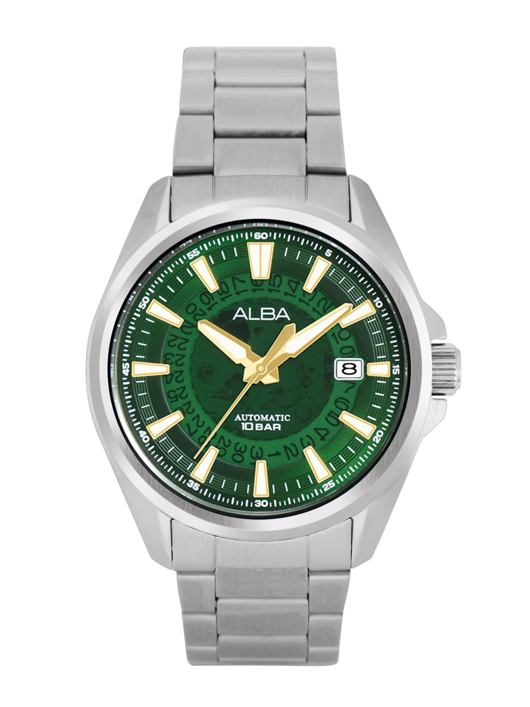 Alba Stainless Steel Men Analog Wristwatch Au4027X1, Green Dial, Silver Band (B0CD82CVGD) Amazon Price History, Amazon Price Tracker