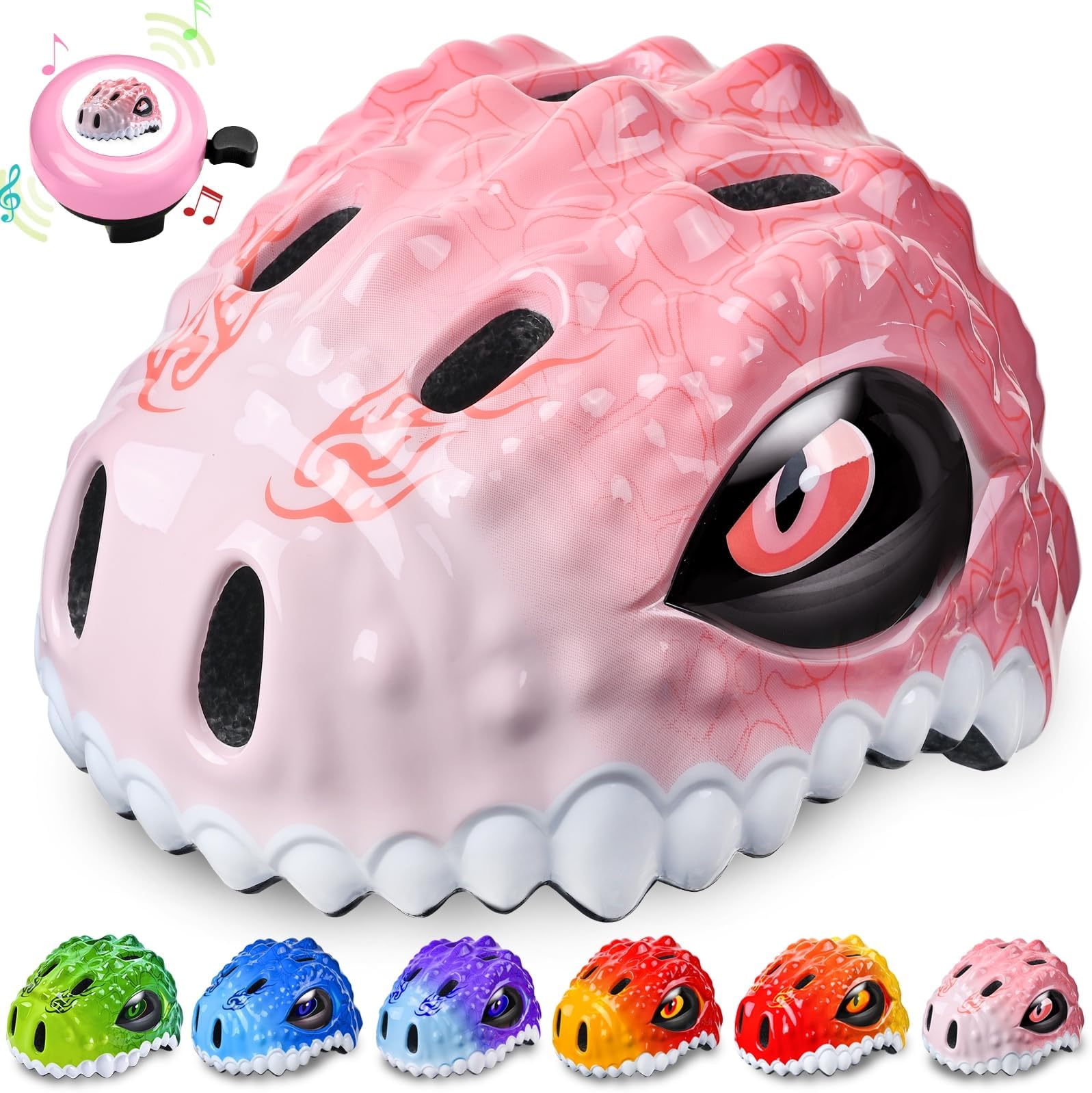Toddler/Kids Bike Helmet for Boys Girls Adjustable Kids Helmet 3D Lightweight Ventilation and Multi-Sports Scooter Cycling Roller Balance Bike
